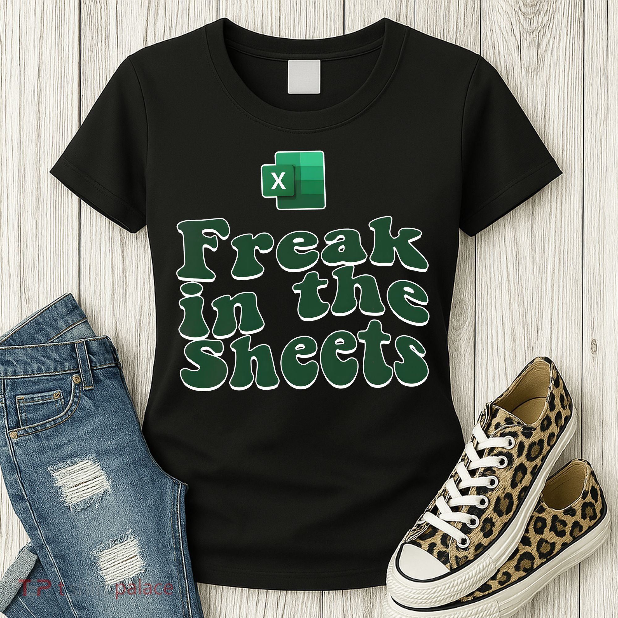Freak In The Sheets Funny Accountant Excel Women's T-Shirt