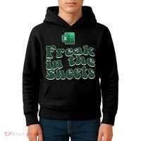 Freak In The Sheets Funny Accountant Excel Kids Hoodie thumb 4
