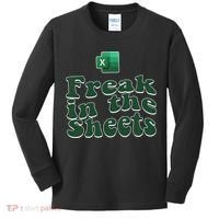 Freak In The Sheets Funny Accountant Excel Kids Long Sleeve Shirt thumb 0