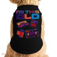 Funny I'm This Old Retro Media Technology Doggie Tank thumb 0
