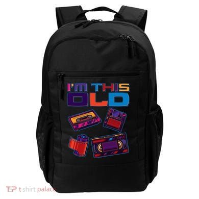 Funny I'm This Old Retro Media Technology Backpack