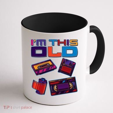 Funny I'm This Old Retro Media Technology Coffee Mug back