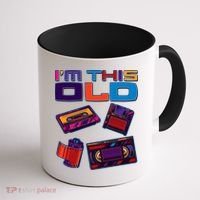 Funny I'm This Old Retro Media Technology Coffee Mug thumb 1