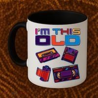 Funny I'm This Old Retro Media Technology Coffee Mug thumb 2