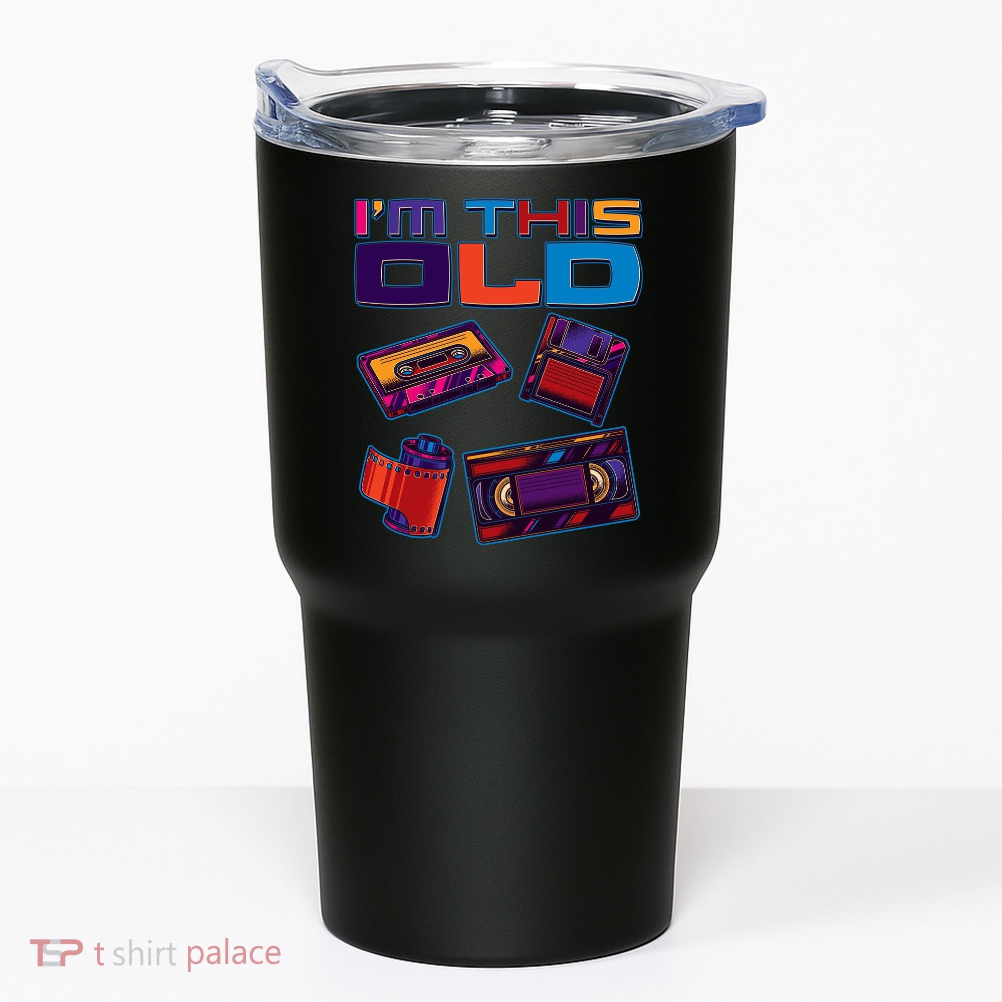 Funny I'm This Old Retro Media Technology Tumbler