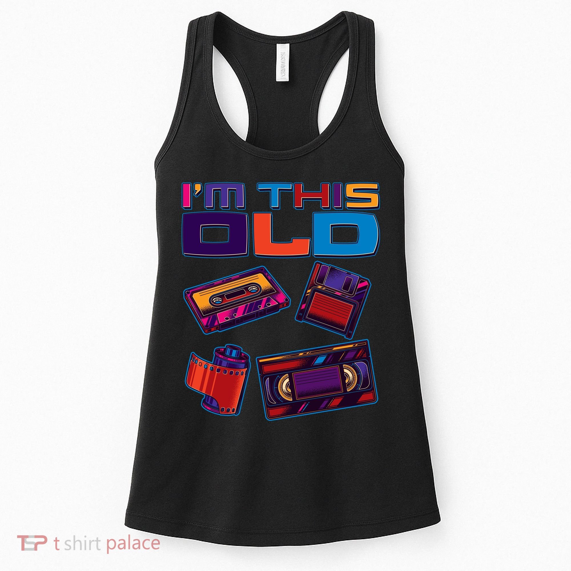 Funny I'm This Old Retro Media Technology Women's Tank Top