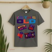 Funny I'm This Old Retro Media Technology T-Shirt thumb 2