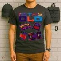 Funny I'm This Old Retro Media Technology T-Shirt thumb 6