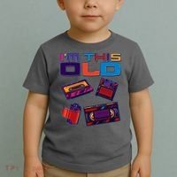 Funny I'm This Old Retro Media Technology Toddler T-Shirt thumb 2