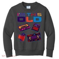 Funny I'm This Old Retro Media Technology Kids Sweatshirt thumb 0