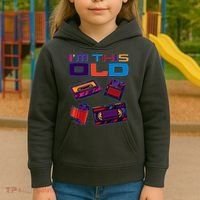 Funny I'm This Old Retro Media Technology Kids Hoodie thumb 3