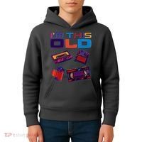 Funny I'm This Old Retro Media Technology Kids Hoodie thumb 4