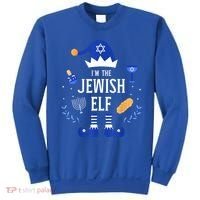 Funny I'm The Jewish Elf For Hanukkah Christmas Chanukah Sweatshirt thumb 0
