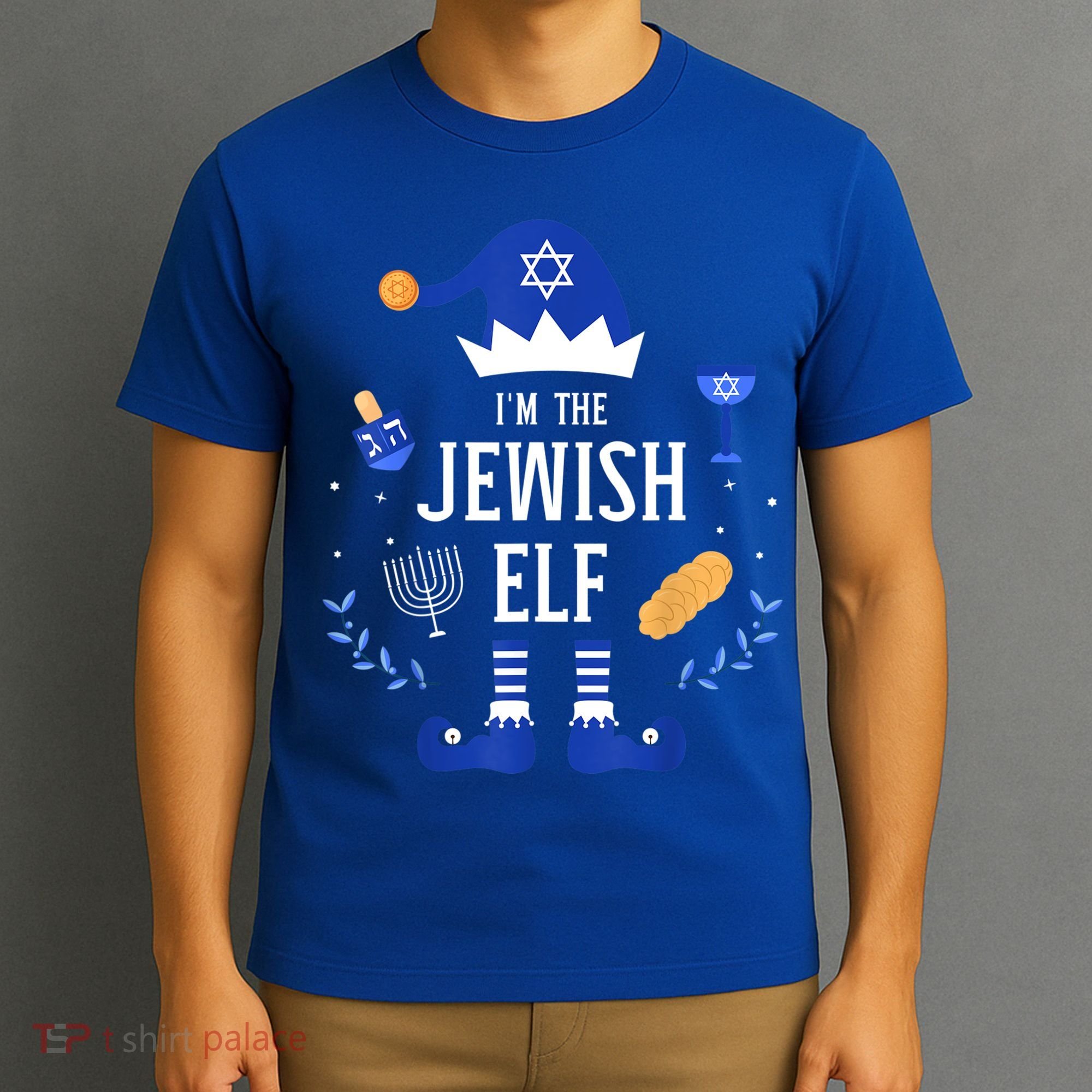 Funny I'm The Jewish Elf For Hanukkah Christmas Chanukah T-Shirt
