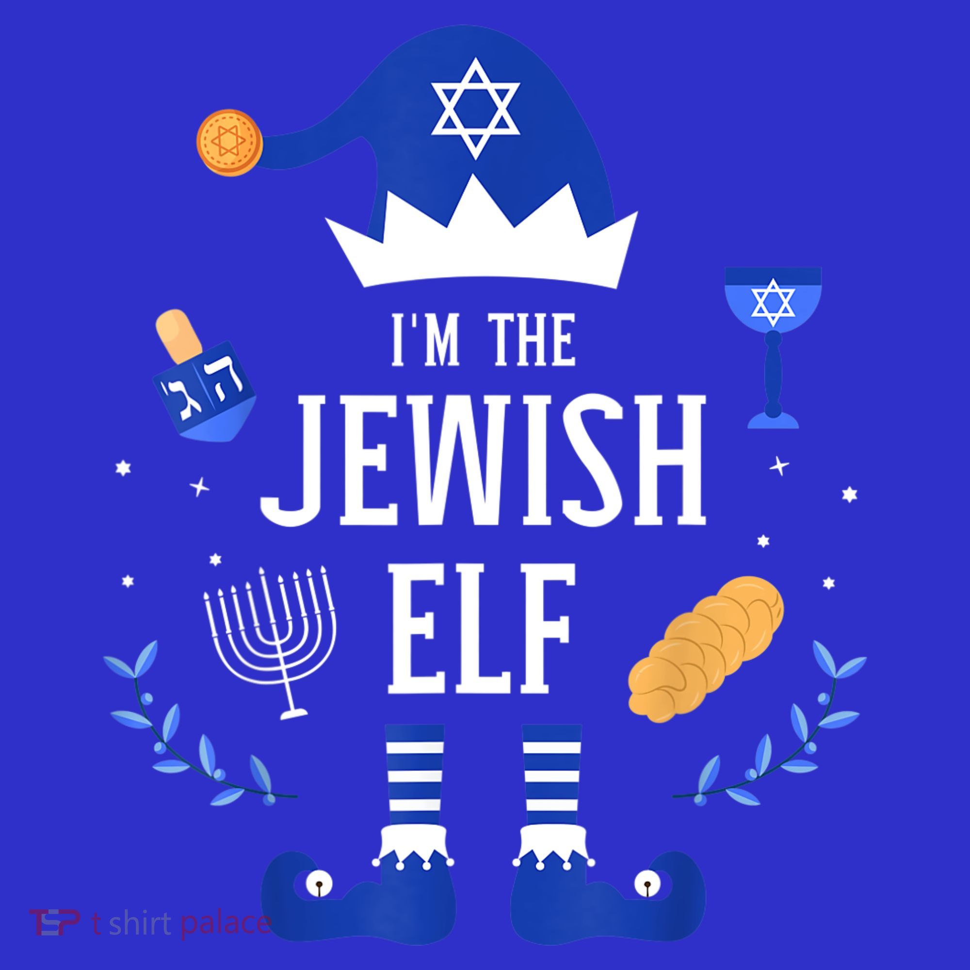 Funny I'm The Jewish Elf For Hanukkah Christmas Chanukah Baby Bodysuit