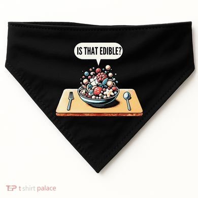 Funny Is That Edible Molecular Gastronomy USA-Made Doggie Bandana