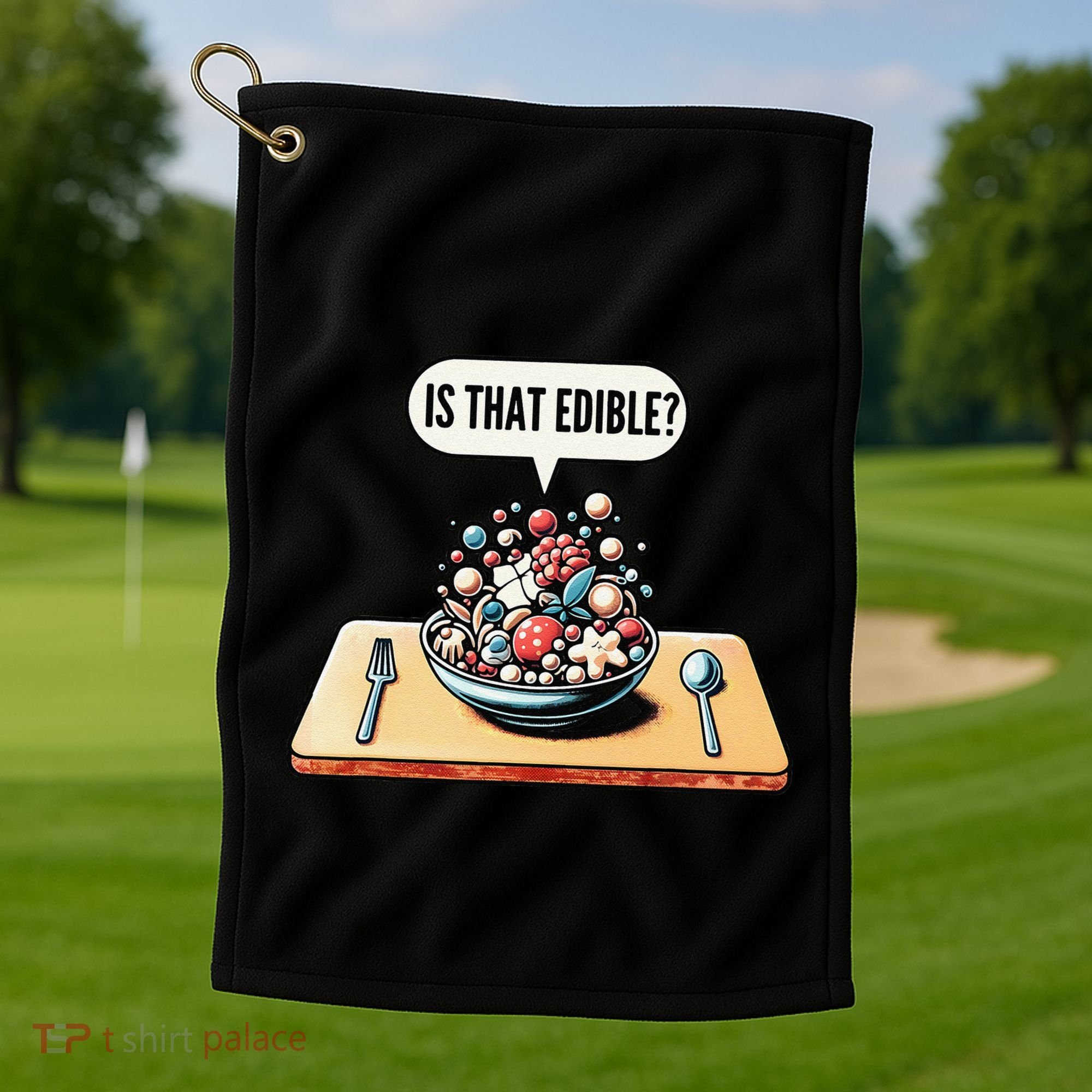 Funny Is That Edible Molecular Gastronomy Golf Towel