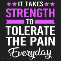 Fibromyalgia It Takes Strength To Tolerate The Pain Everyday Gift Beanie thumb 2