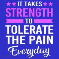 Fibromyalgia It Takes Strength To Tolerate The Pain Everyday Gift Sweatshirt thumb 3