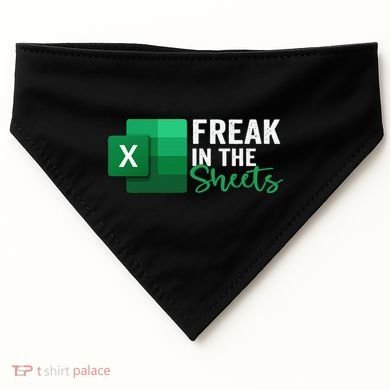 Freak In The Sheets Accountant Funny Spreadsheet Excel USA-Made Doggie Bandana