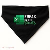 Freak In The Sheets Accountant Funny Spreadsheet Excel USA-Made Doggie Bandana thumb 0