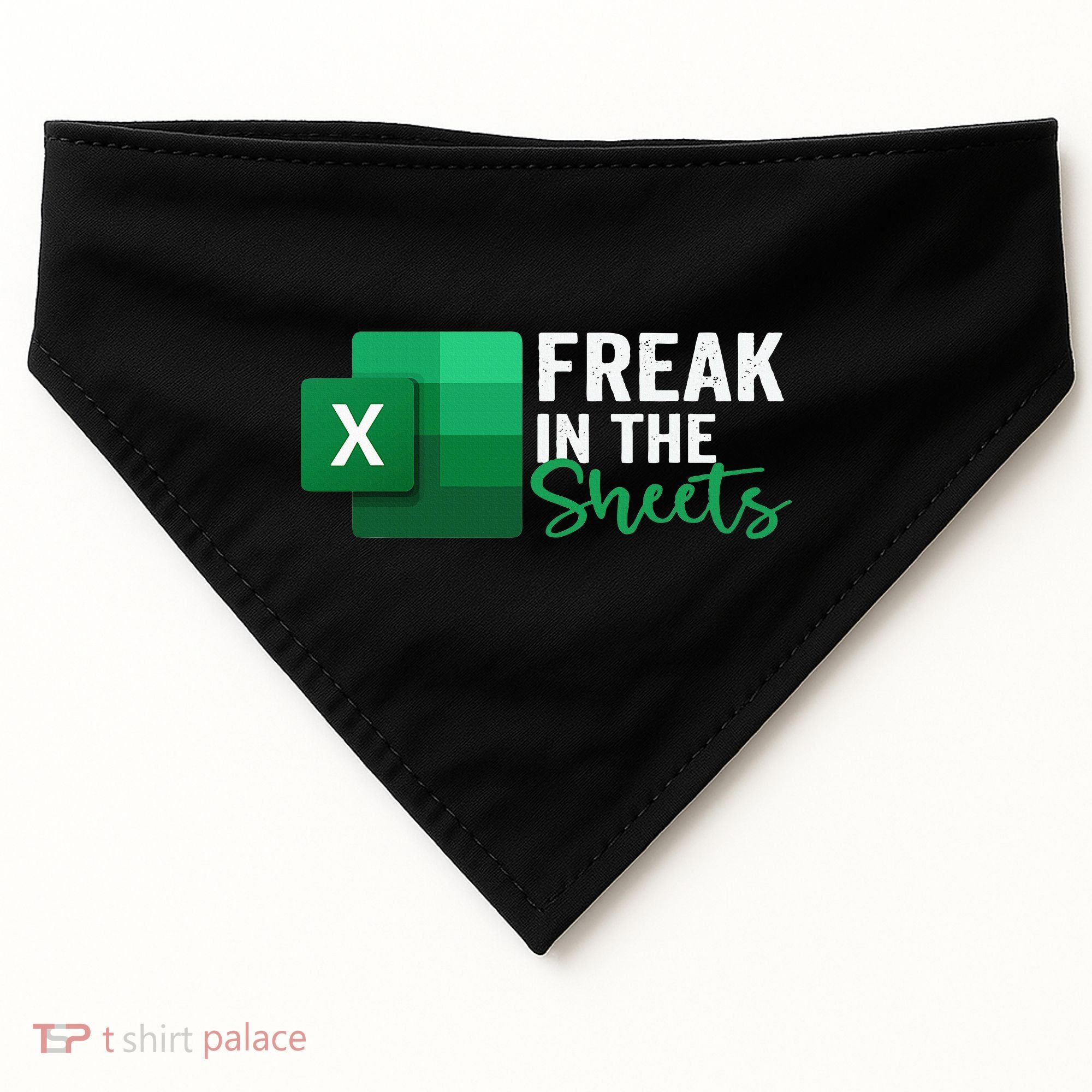 Freak In The Sheets Accountant Funny Spreadsheet Excel USA-Made Doggie Bandana