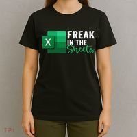 Freak In The Sheets Accountant Funny Spreadsheet Excel T-Shirt thumb 4