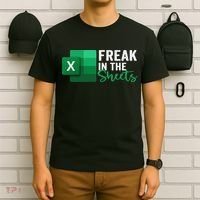 Freak In The Sheets Accountant Funny Spreadsheet Excel T-Shirt thumb 6