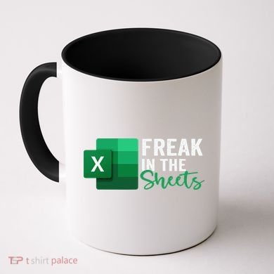Freak In The Sheets Accountant Funny Spreadsheet Excel Coffee Mug