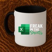 Freak In The Sheets Accountant Funny Spreadsheet Excel Coffee Mug thumb 2