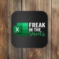 Freak In The Sheets Accountant Funny Spreadsheet Excel Coaster thumb 0