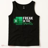 Freak In The Sheets Accountant Funny Spreadsheet Excel Tank Top thumb 2