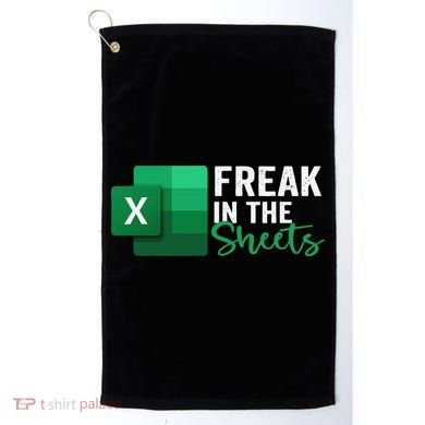Freak In The Sheets Accountant Funny Spreadsheet Excel Golf Towel