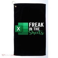 Freak In The Sheets Accountant Funny Spreadsheet Excel Golf Towel thumb 0