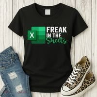 Freak In The Sheets Accountant Funny Spreadsheet Excel Women's T-Shirt thumb 3