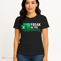 Freak In The Sheets Accountant Funny Spreadsheet Excel Women's T-Shirt thumb 4