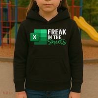 Freak In The Sheets Accountant Funny Spreadsheet Excel Kids Hoodie thumb 3