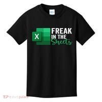 Freak In The Sheets Accountant Funny Spreadsheet Excel Kids T-Shirt thumb 0