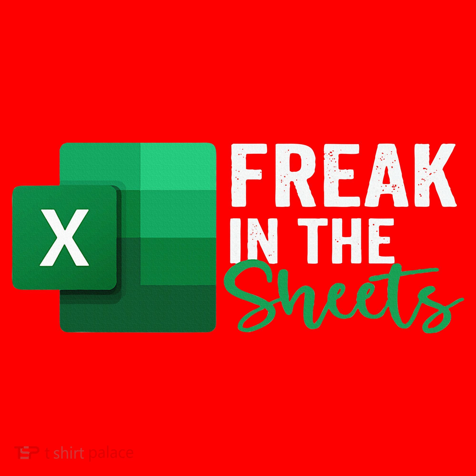 Freak In The Sheets Accountant Funny Spreadsheet Excel Santa Hat