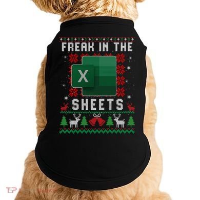 Freak In The Sheets Excel Ugly Christmas Sweater Doggie Tank