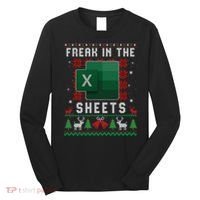 Freak In The Sheets Excel Ugly Christmas Sweater Long Sleeve Shirt thumb 0