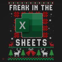 Freak In The Sheets Excel Ugly Christmas Sweater Apron thumb 3