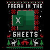 Freak In The Sheets Excel Ugly Christmas Sweater Ornament thumb 1