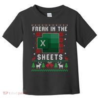 Freak In The Sheets Excel Ugly Christmas Sweater Toddler T-Shirt thumb 0