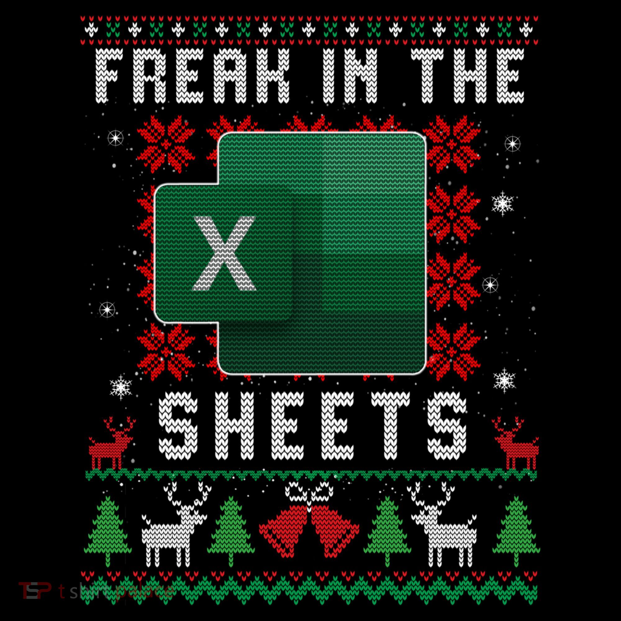 Freak In The Sheets Excel Ugly Christmas Sweater Toddler T-Shirt