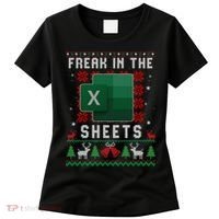 Freak In The Sheets Excel Ugly Christmas Sweater Women's T-Shirt thumb 0