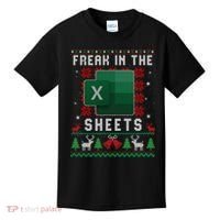 Freak In The Sheets Excel Ugly Christmas Sweater Kids T-Shirt thumb 0
