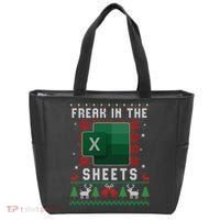 Freak In The Sheets Excel Ugly Christmas Sweater Tote Bag thumb 0