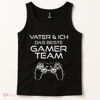 Father & I The Best Gamer Team Tank Top thumb 2