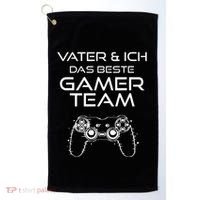Father & I The Best Gamer Team Golf Towel thumb 0